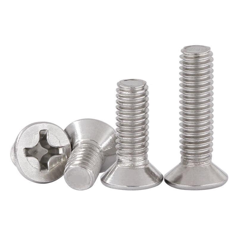 304 Stainless Steel Cross Recessed Flat Head Machine Screws