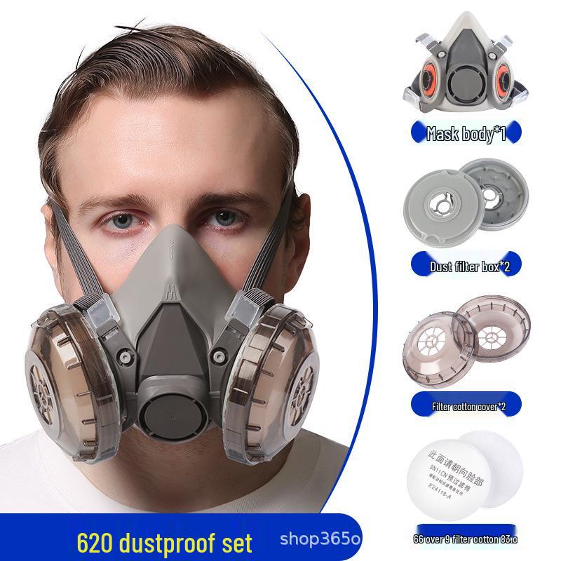 6200 Wysokowydajna Zmywalna Maska Przeciwpyłowa do Ochrony Przemysłowej