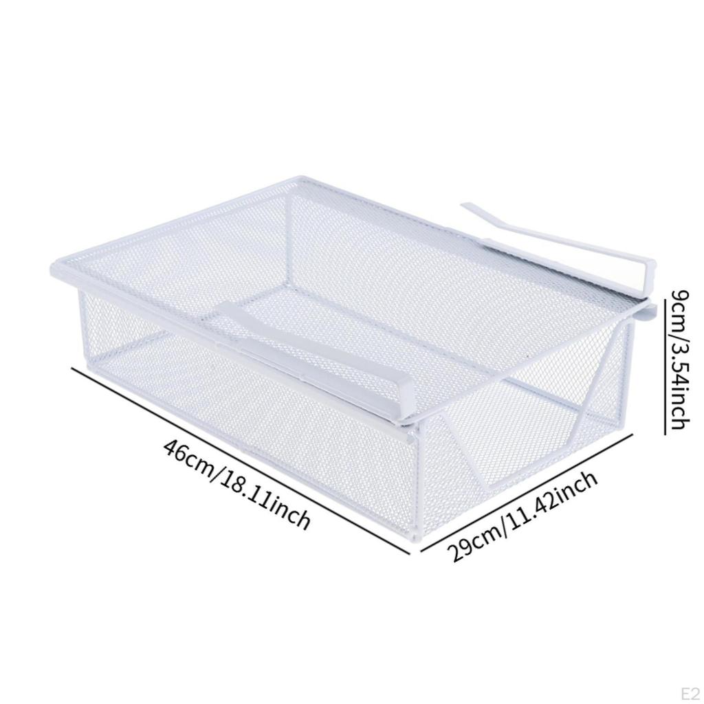 Hanging Pullout Drawer Basket Slide In Organizer Under Cabinet Storage