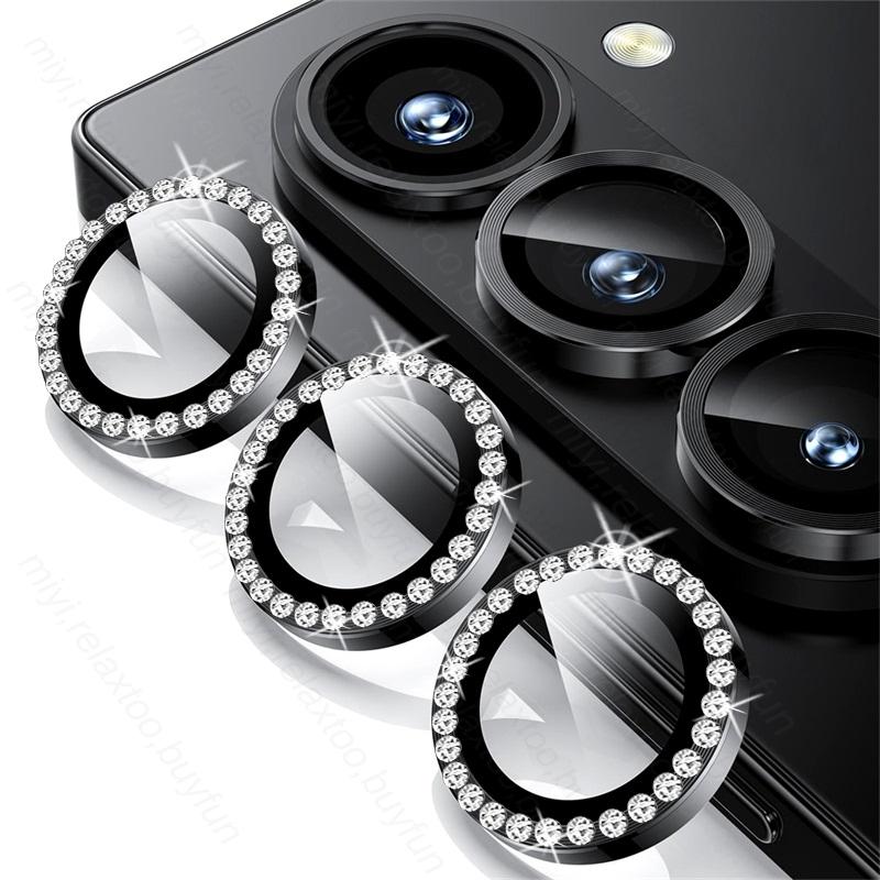 

Роскошная крышка камеры телефона из алюминиевого сплава с бриллиантами и закаленным стеклом для Samsung Galaxy Z Fold 7 6 5G, защитная крышка для объектива For Samsung Z Fold7