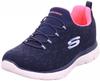 Skechers Leopard Spot navy/hot pink sneakers (149037-NVHP)