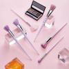 10 Colorful Makeup Brushes, Crystal Makeup Brushes Spiral Handle Makeup Brush Set