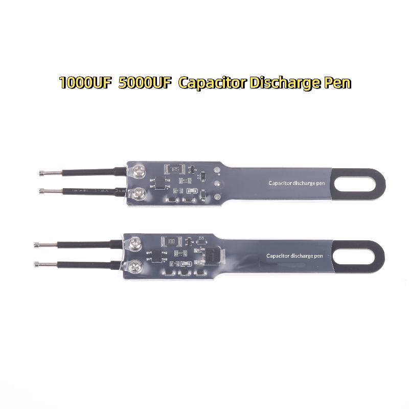 New New 1000UF 5000UF Capacitor Discharge Pen Capacitor Discharge Tools Fast Discharge Adjustable Spacing Electronic Repair
