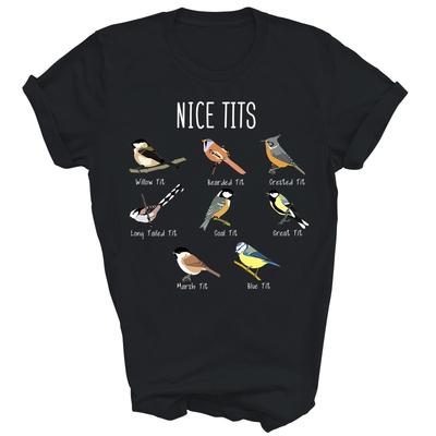 Funny Bird Watching Nice Tits Birds Lover Shirt Gift Unisex T-Shirt