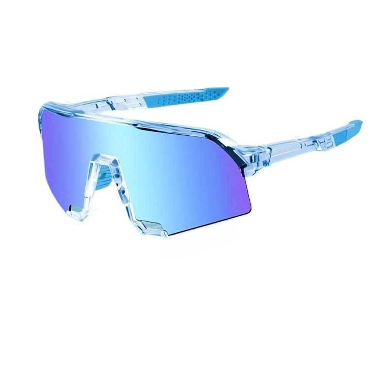 1 Pair of Fashionable Men's and Women's Glasses Transparent PC Frame Colored Lenses Lightweight Glasses