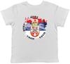 Tennis Sports With Serbia Flag Childrens Kids T-Shirt Boys Girls Gift