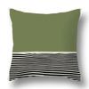 Green Plant Abstract Geometric Printing Pattern Home Living Room Sofa Decoration Square Polyester Throw Pillow Pillowcase