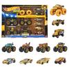 Hot Wheels Monster Trucks Bigfoot Trophy Champion Kolekce - Balení 11 vozidel - Měřítko 1/64