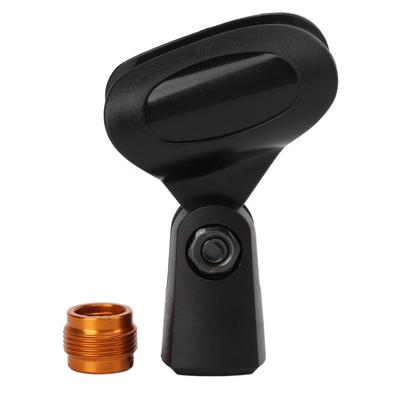 Universal Microphone Clip Holder with 5 8 Inch Male To 3 8 Inch Female Screw Adapter for Handheld Microphones