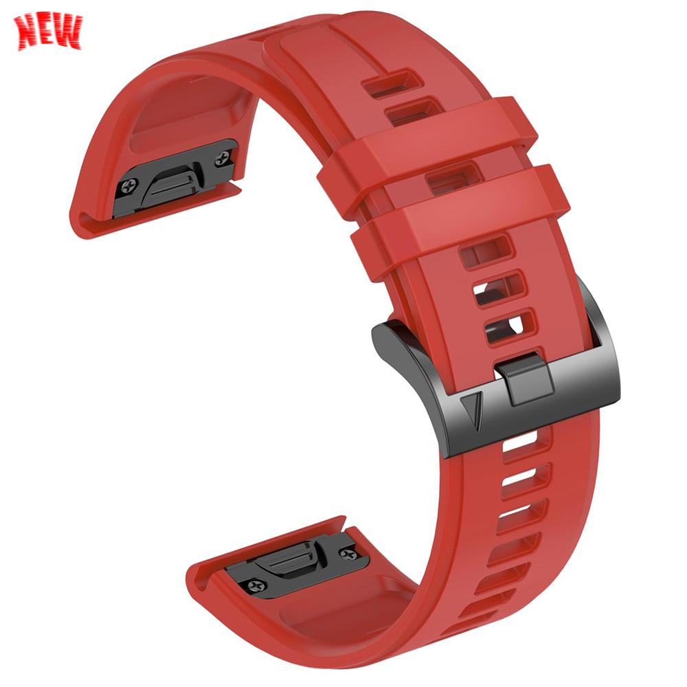 22mm 26mm Silicone QuickFit Sports Strap For Garmin Epix PRO Instinct 3 Quatix/DELTA/TACTIX/Fenix 6XPro 7 E 8pro 5XPlus Bracelet
