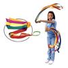Conjunto de 12 Fitas de Ginástica Arco-Íris para Ginásio, Treino, Circo, Dança, Twirling