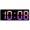 Digital Alarm Clock Upgraded Version LED Clock for Bedroom Electronic Desktop Clock with Temperature Display 5 Level Bright