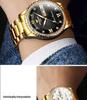 Influencer Brand Men's Tycoon Gold Luminous Waterproof Steel Watch