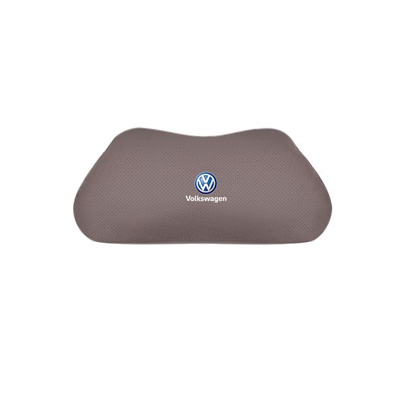Car Seat Safety Headrest Pad Auto Emblem Neck Pillow For VW Golf T‑Roc Tiguan Polo ID.4 ID.7 Passat T‑Cross Taigo Atlas Beetle