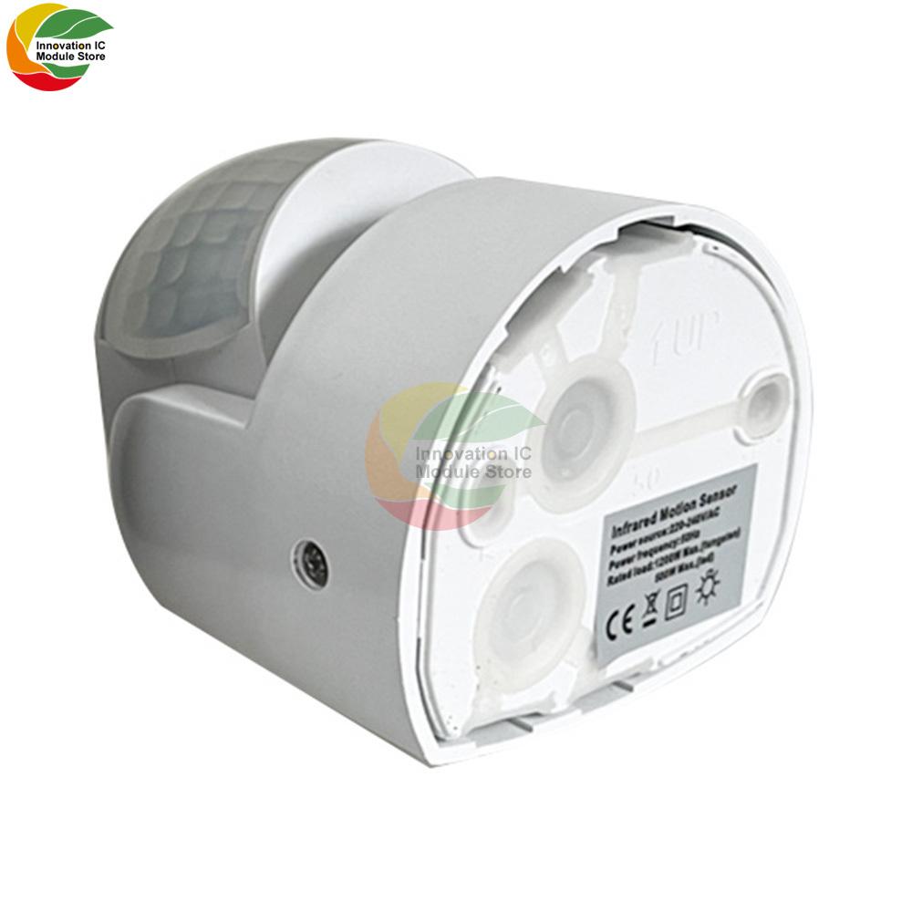 Motion Sensor Switch AC220-240V PIR High Sensitive Waterproof Wall Sensor Light Switch 3-12m Detection Distance