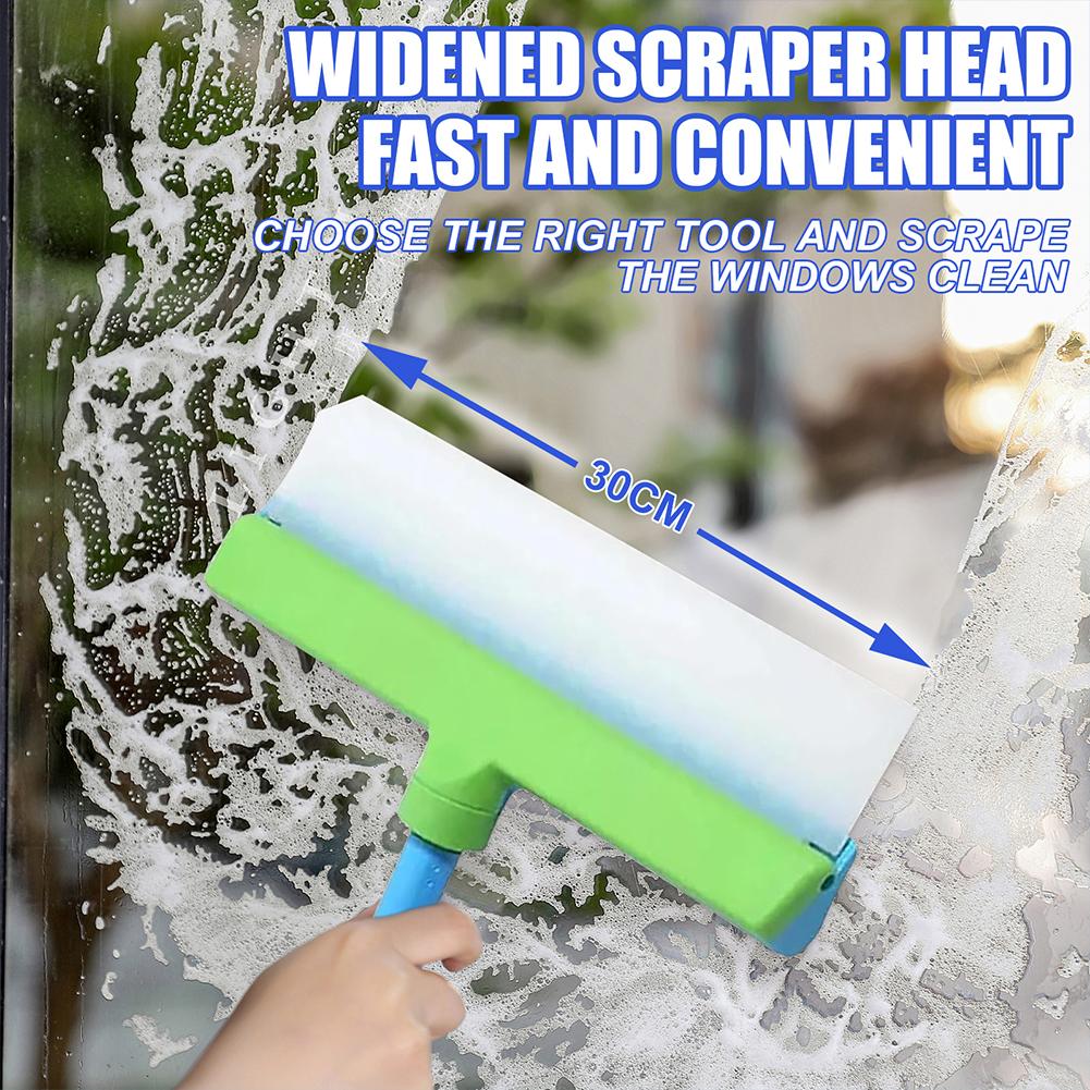 Window Squeegee Kit Window Cleaner Microfiber Scrubber Complete Glass Cleaning Set Glass Cleaning Tools for Shower Glass Mirror