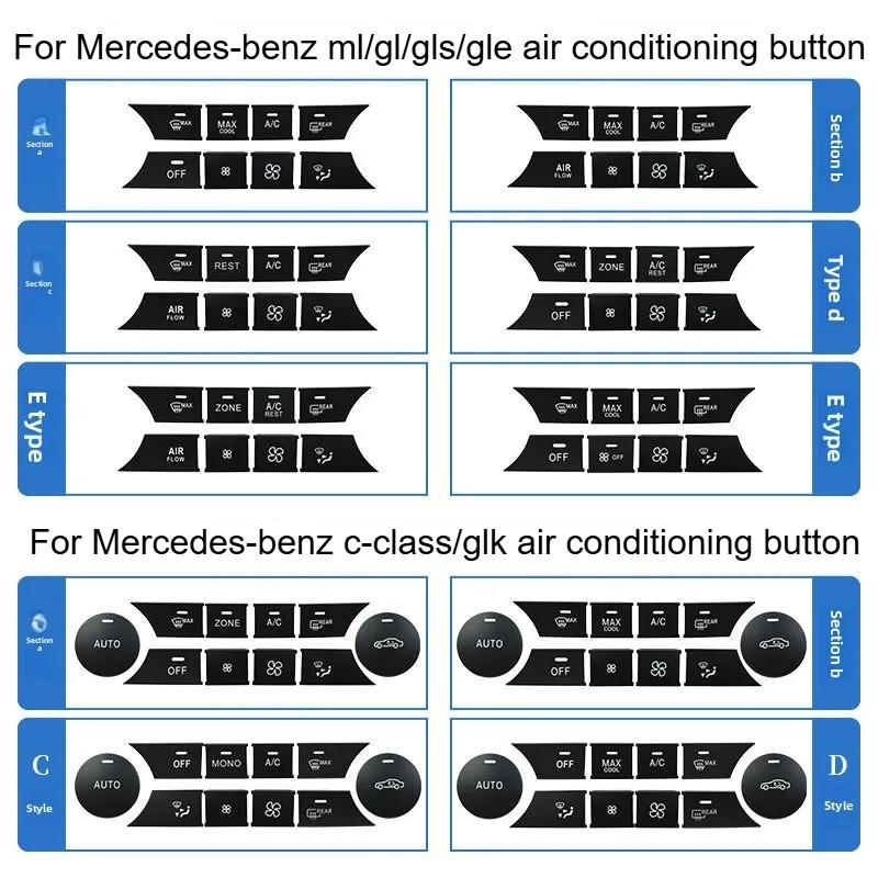 For Mercedes-Benz C-class GLK Air Conditioner Button, MLGL Air Volume Button GLS GLE Central Control Volume Switch Button