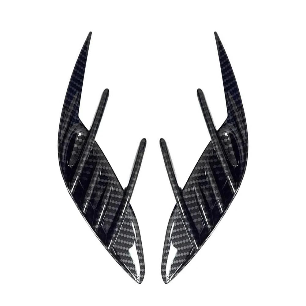 2PCS For KIA Stinger 2018-2025 Car Front Rear Bumper Spoiler Fender Side Vent Cover Canard Splitter Trim Auto Accessories