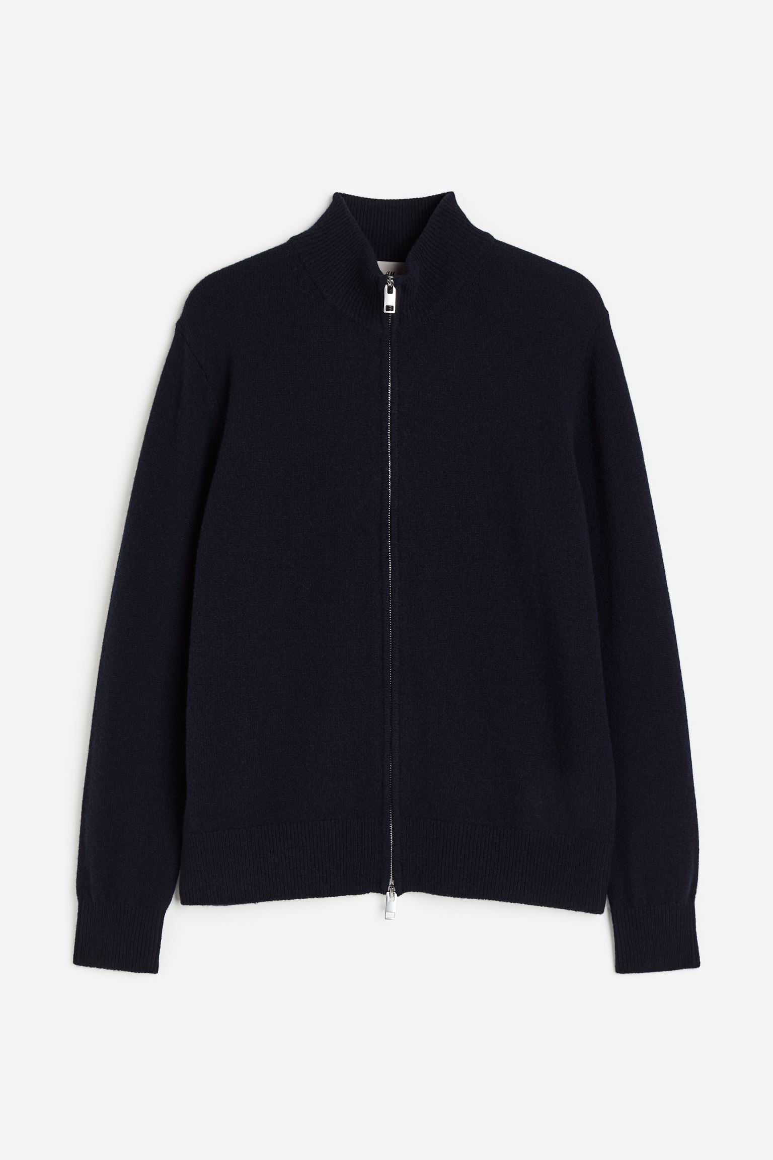 

Regular Fit Wool zip-through cardigan