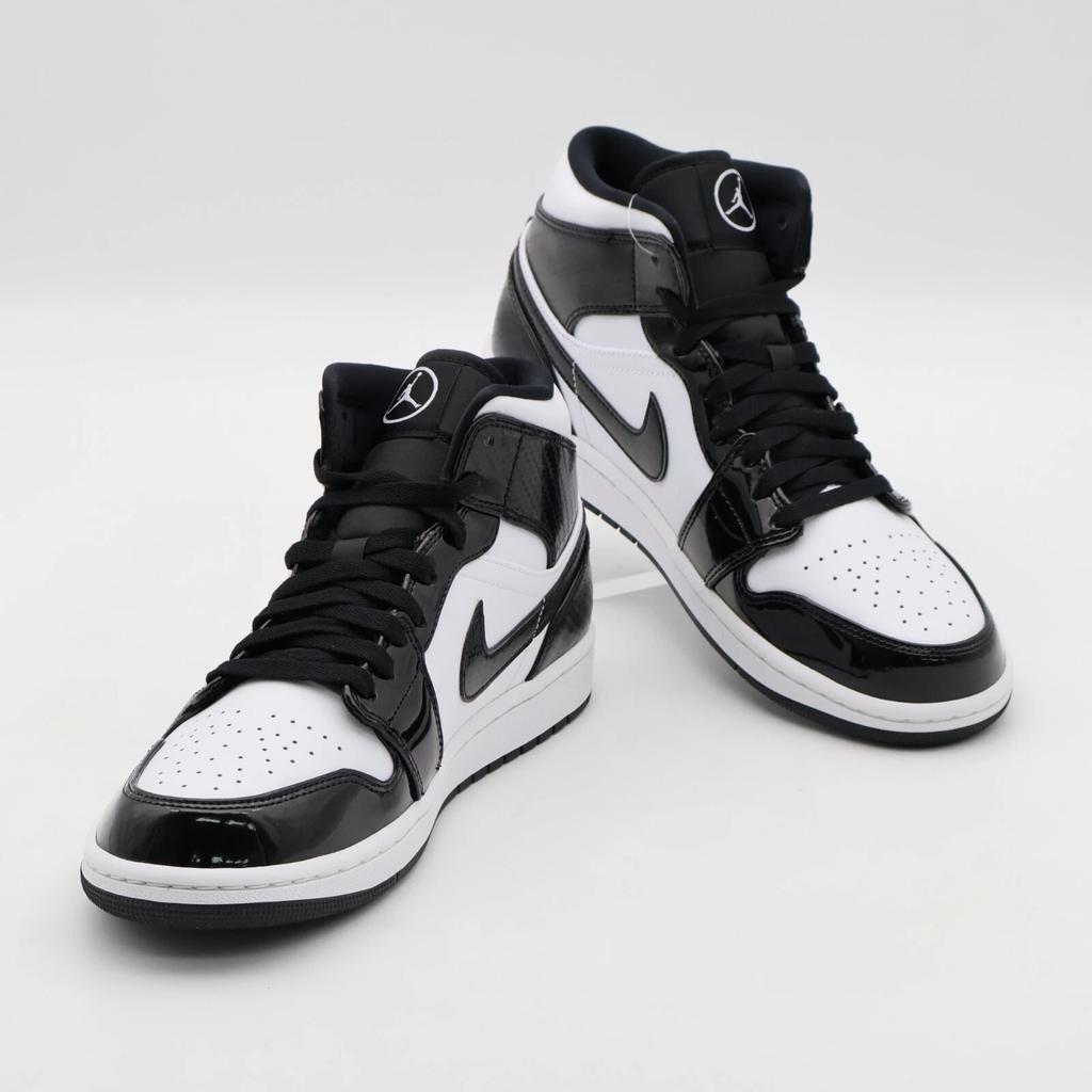 DD1649-001 Nike Air Jordan 1 Mid SE All-Star Carbon Fiber Black White Panda