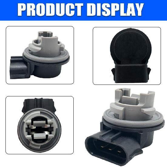 BESULEN Turn Signal Light Bulb Socket, Light Socket Wire Harness Holder, F1TZ-13411-F Compatible with F150, LED Bulb Tail Brake Light Lamp Holder,