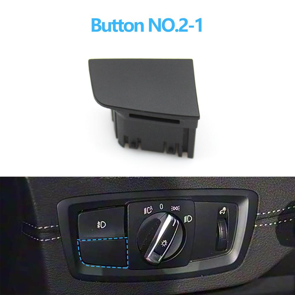 Car Front HeadLamp Rotary Foglight Button Headlight Switch Cover Panel For BMW 1 2 Series F20 F21 F22 F23 X1 F48 F49 X2 F39