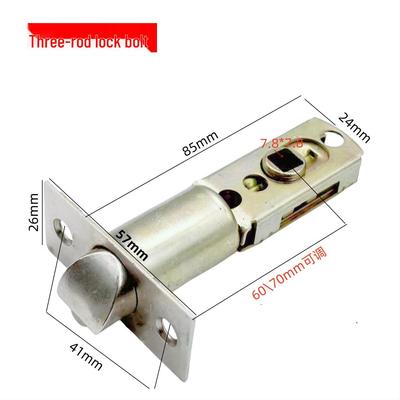 Three-lever Spherical Aluminum Alloy Door Lock for Bathroom and Kitchen