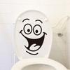 Sticker Decal Verwijderbaar Zelfklevend PVC Grappig Lachgezicht Muursticker DIY Badkamer Toiletbril Kunst Muursticker