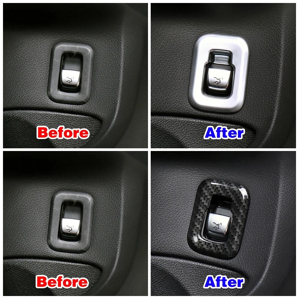 Für Mercedes Benz C GLC Klasse W205 S205 X253 Autoinnenraum Refit Heckklappe Heckklappe Kofferraum Knopfschalter Panel Rahmenabdeckung Zieraufkleber