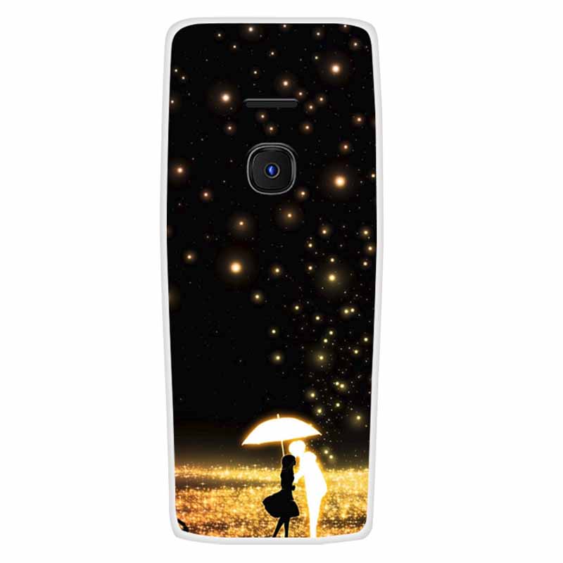 For Nokia 8210 4G Case Soft Silicone Space Landscape Covers for Nokia 6300 4G Cases Colorful Bumpers Cat Phone Protective Bags