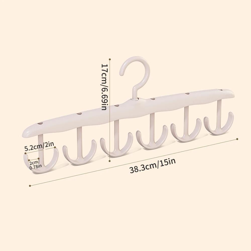 3PCS Wavy Clothes Hanger, Household Student Multi-Functional Hook, Drying Strap, Seamless Clothes Rack