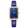 Fashion Ladies Square Quartz Watch With Leather Strap For Casual Wear And Gifts