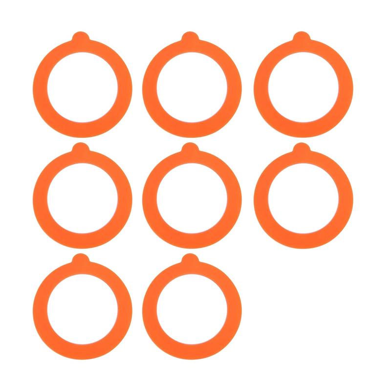 

8/12Pcs Silicone Canning Seals Food Storege Jars Replacement Airtight Leak-Proof Silicone Seals Rings for Regular Mouth Canning