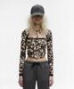 Milkeuaeswiaendeudolseu Front Tie Lace Long Sleeve - Leopard