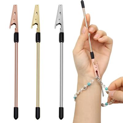 3 Piezas Clip Ayudante para Cierre de Pulsera Portátil Herramienta Ayudante para Cierre de Pulsera Cadena