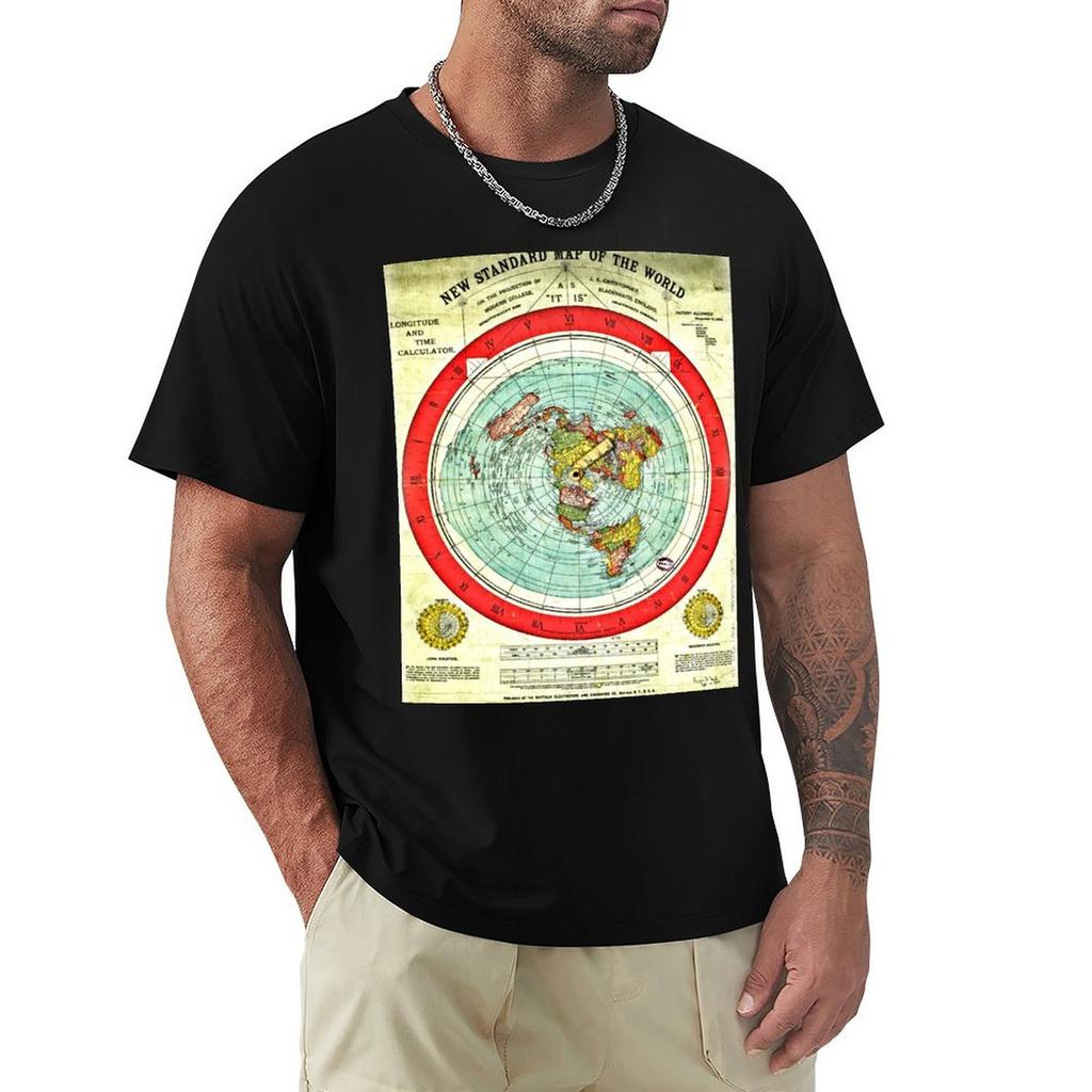 Gleason 1892 Flat Earth Map Research Flat Earth Tshirt Outdoor Activity Sports Tshirt