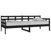 Vidaxl Daybed, Black, Solid Pine Wood, 80X200 Cm