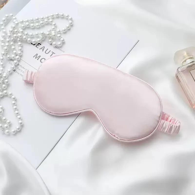Augenklappe aus Seidenimitat, Schlafmaske, Augenklappe, Reise-Entspannungsabdeckung, Augenschirm, Gesundheitsschutz, Schlafschild, weiche Augenpflege-Tools