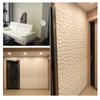 12 piezas Pegatinas de Pared 3D Paneles Decorativos Adhesivos de Espuma Decoración Hogar Dormitorio Sala de Estar Baño Niño Creativo Papel Pintado Impermeable