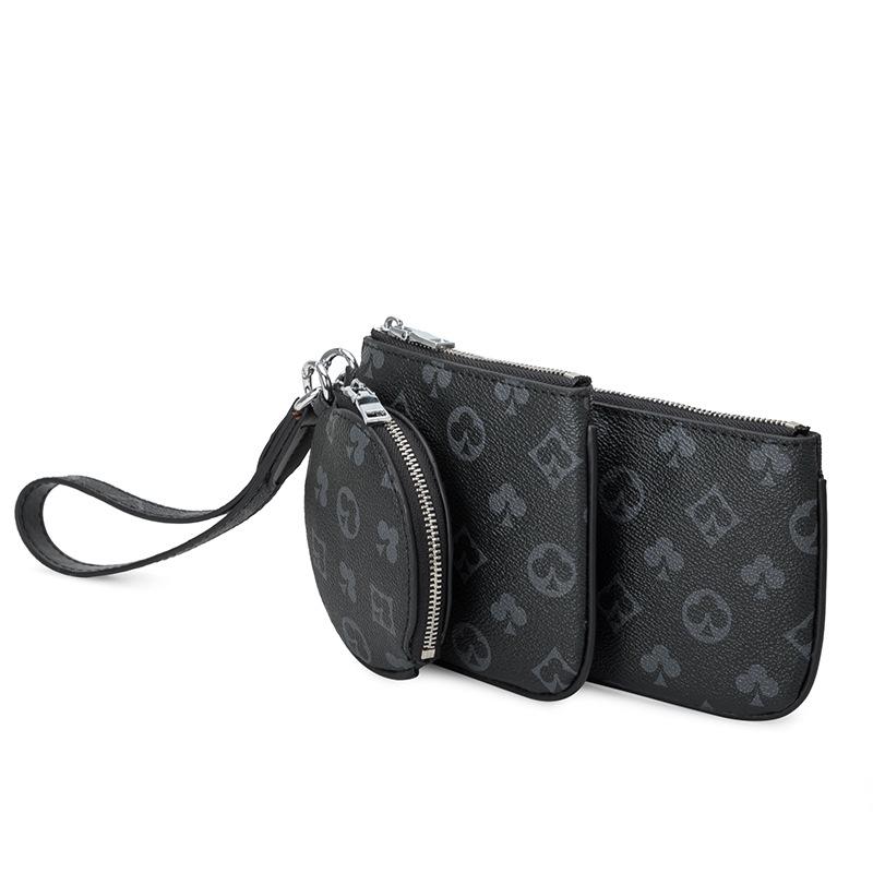 

Новый модный набор из трех предметов, возьмите сумку для мелочи, женскую маленькую сумку, мини-простую маленькую сумку большой вместимости для мобильного телефона.