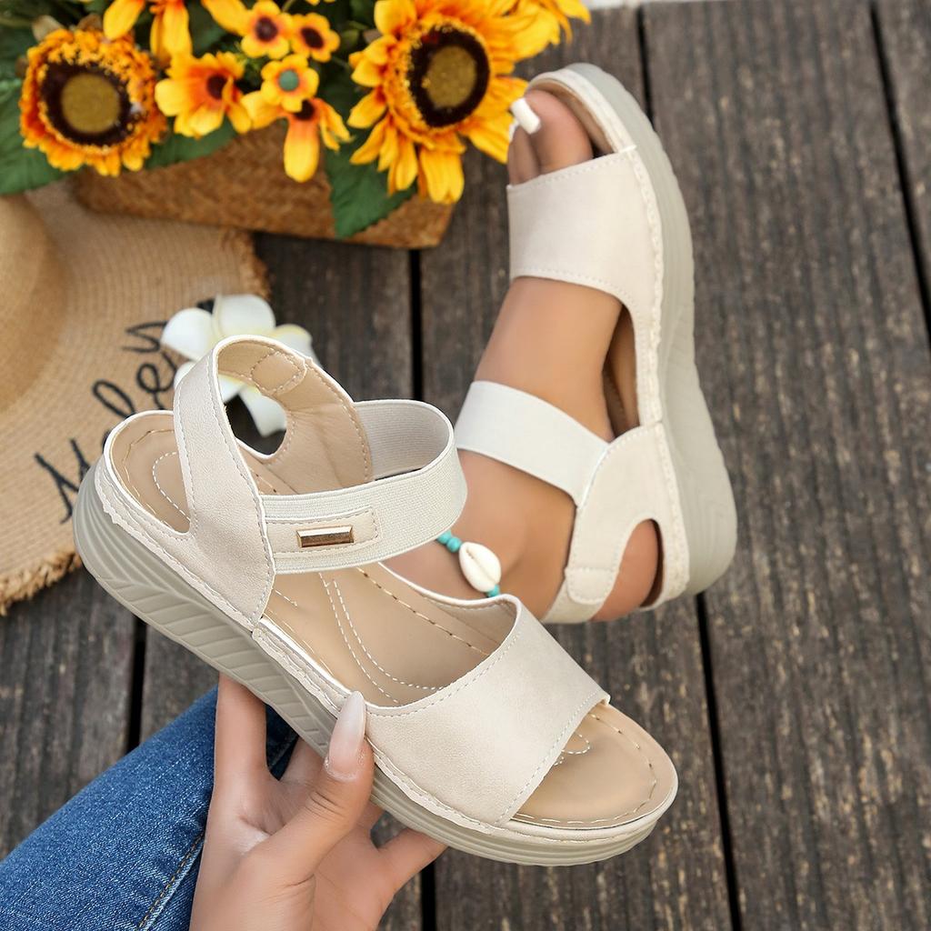 Women's Summer Casual Wedge Sandals 2026 New Lightweight Platform Walking Sandals Woman Plus Size Comfort Non Slip Beach Shoes
