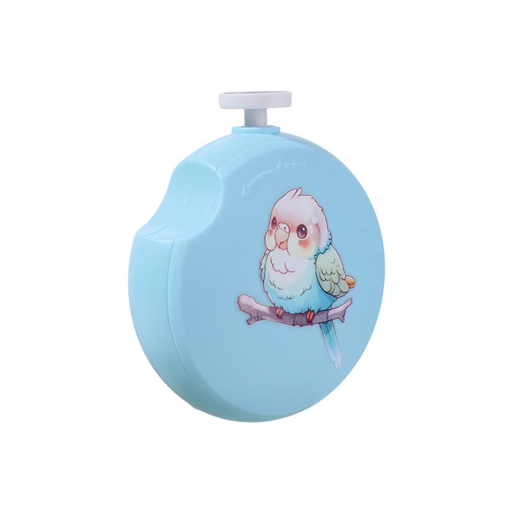 Round Electric Parrot Nail Trimmer Low Noise Bird Nail Cutter for Small Pet Dog Cat