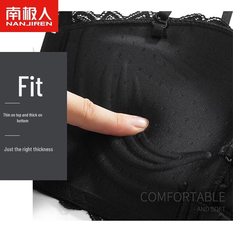 Nanjiren Women's Lace Front-Clasp Push-Up Bra