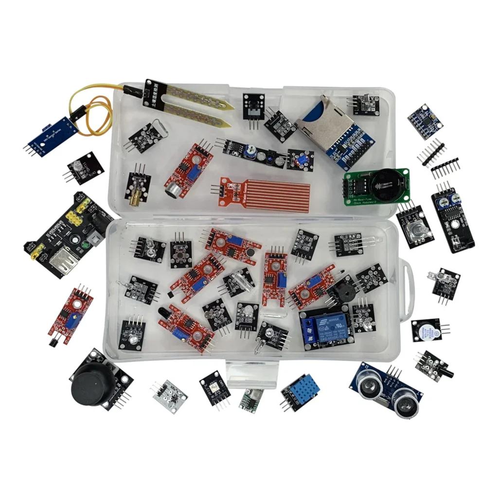45 In 1 Sensors Modules 16 Kinds Starter Kit For Arduino Raspberry Pi , Better Than 37 In 1 With Box DIY UNO R3 MEGA2560