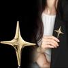 Hochwertige Kreuzstern Broschen Pins für Damen und Herren Dekorative Anzugsknopf Abzeichen Mode Schmuck Accessoires