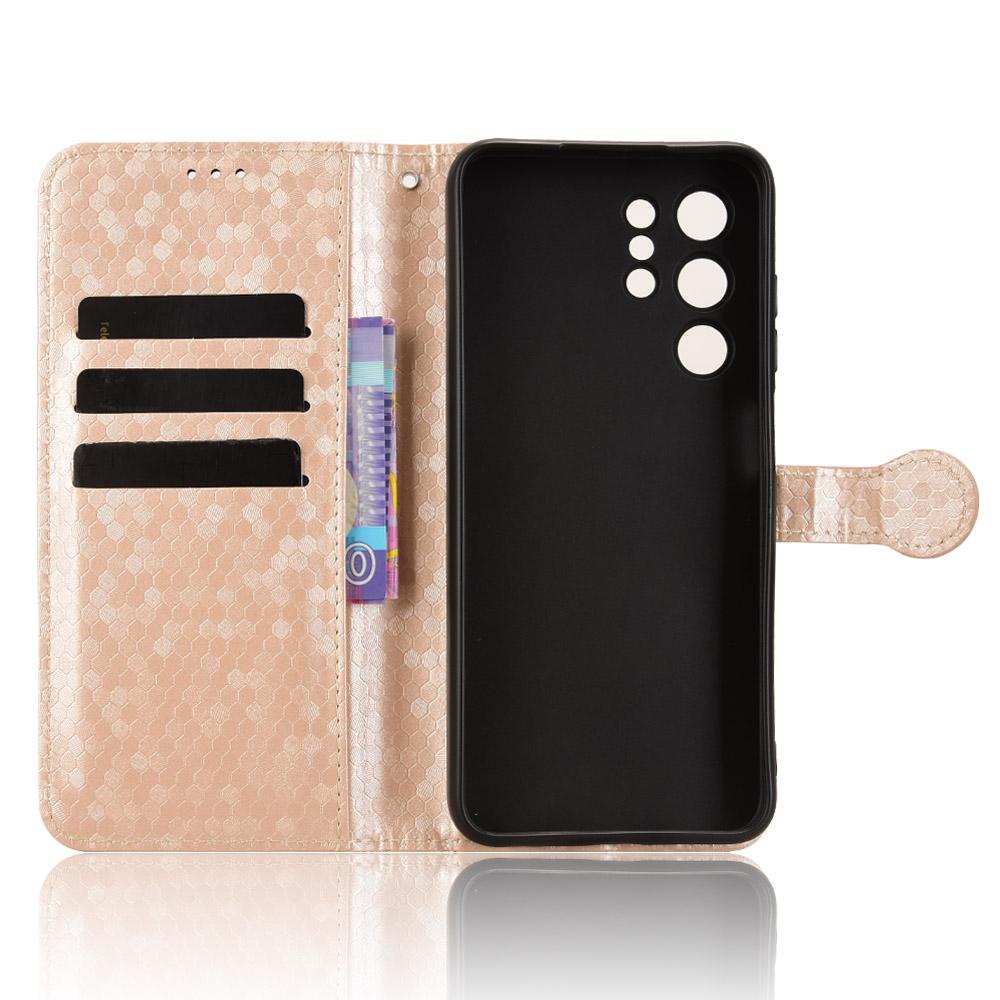 For Oukitel C1 Pro/C1 Wallet Case Dot Pattern Imprint PU Leather Phone Cover with Wrist Strap