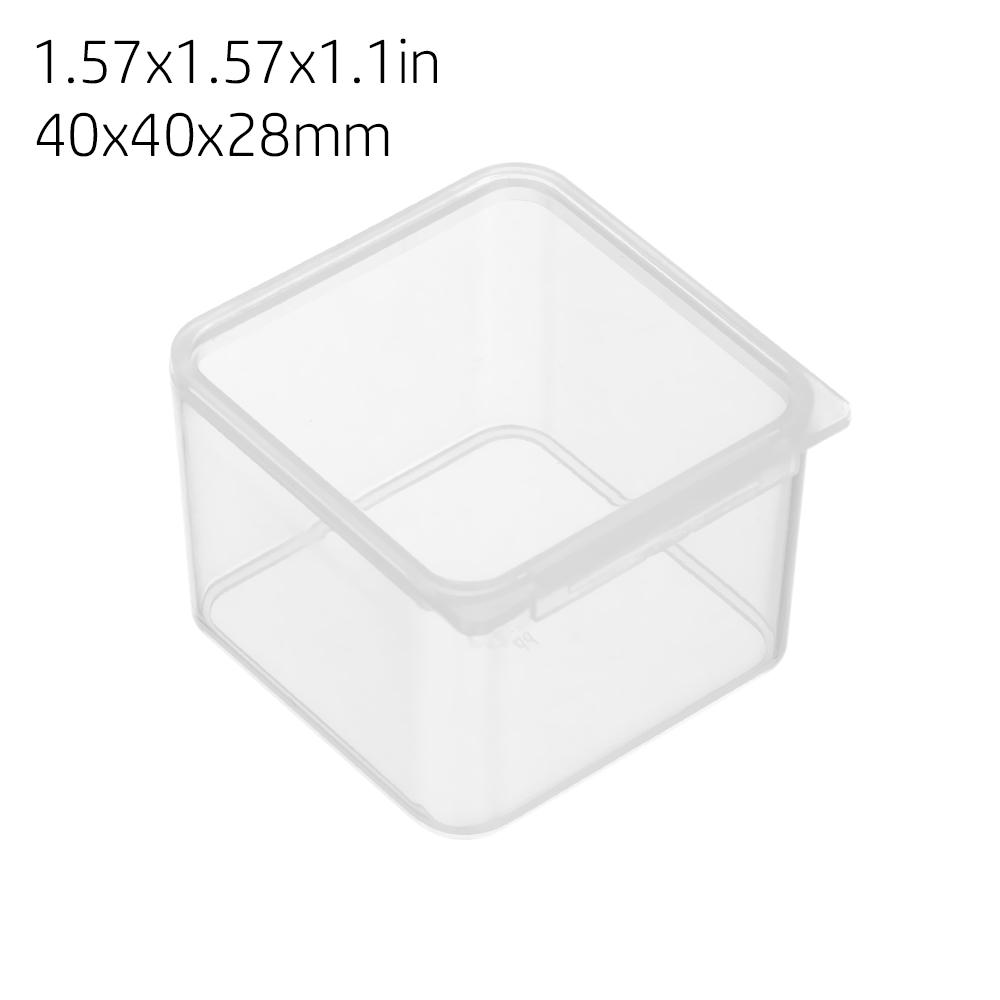 Kleine transparente Kunststoff-Aufbewahrungsbox Schmuckperlenbehälter Angelzubehör-Aufbewahrungsbox Heim-Kleinteile Haushaltsgegenstände Organizer-Etui