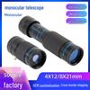 Global Eagle 4X12/8X21 HD Night Vision High-Magnification Monocular Telescope