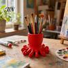 Stationery Holder for Office 3D Printed Pen Holder, Octopus Shape Pencil Cup, Cute Ocean Style Decor Animal Desktop Organizer Home Accessory