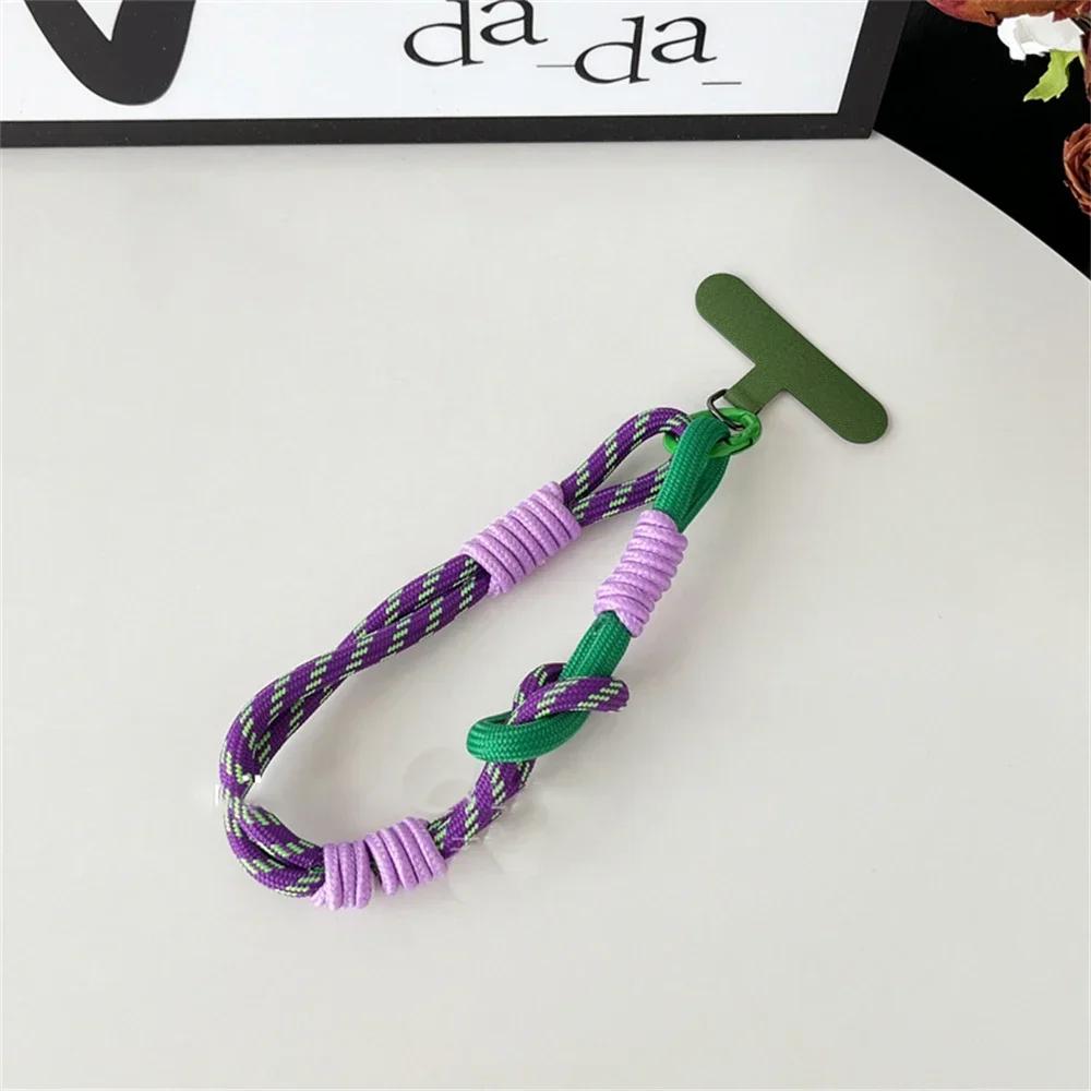 Laccetto Corto da Polso per Cellulare, Cinturino, Decorazione Carina, Portatile, Corda Intrecciata, Ciondolo Anti-perdita per Tutte le Cover del Telefono